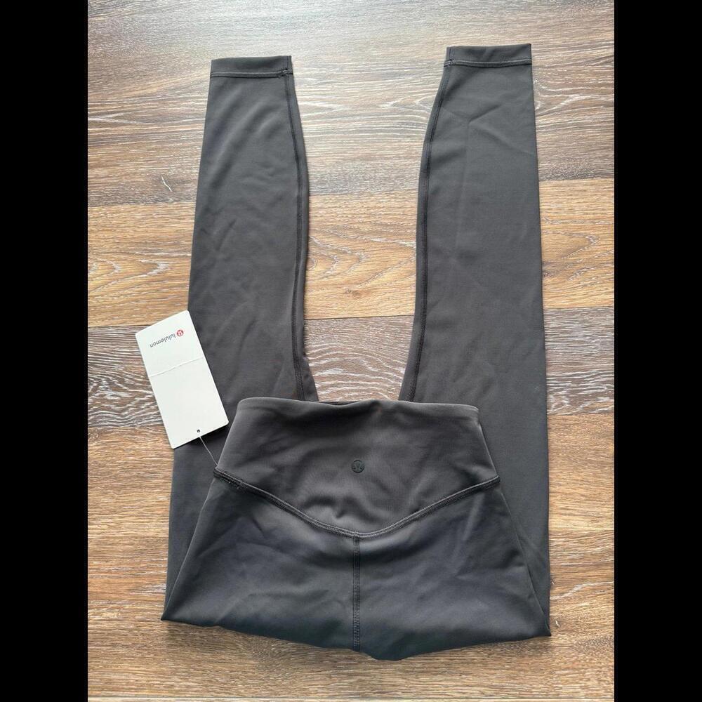 Lululemon Wunder Under Smoothcover High Rise 25” Graphite Grey Size 2 NWT